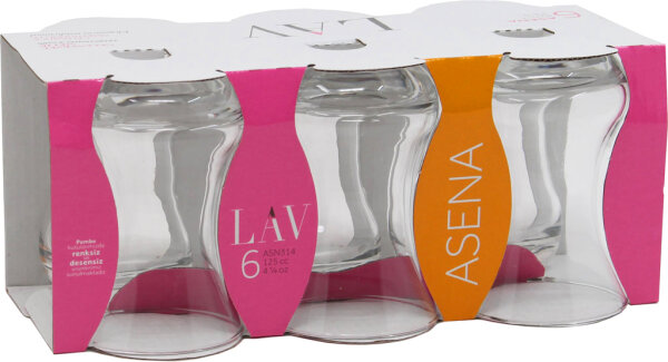 LAV Asena 6x Türkische Teegläser Teeglas Set