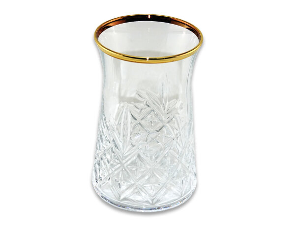Pasabahce Timeless Gold Türkische Teegläser Teeglas Tee Glas 6er-Set 155ml Caybardagi 42891