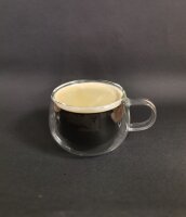 ZELLERFELD Thermoglas »2er Set Doppelwand Glas mit Henkel für Kaffee Tee Gläser-Set 240 ml« TRM9004