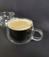 ZELLERFELD Thermoglas »2er Set Doppelwand Glas mit Henkel für Kaffee Tee Gläser-Set 240 ml« TRM9004