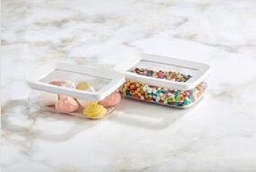 Vip Ahmet 104 2x 600ml Set Frischhaltedosen mit Deckel Vorrats Dosen Behälter Aufbewahrung BPA frei